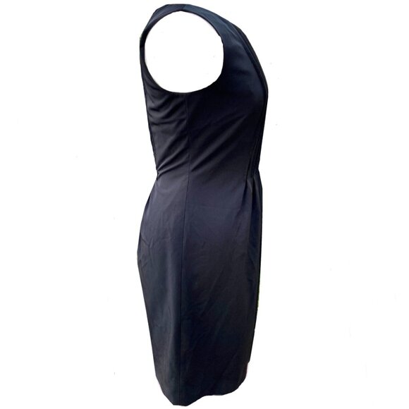 New Calvin Klein Sleeveless Pleated Sheath Dress - Picture 3 of 13